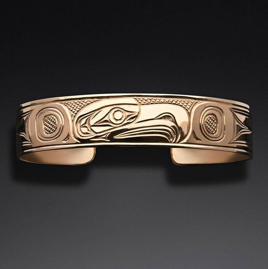 1/2" Gold Eagle Bracelet