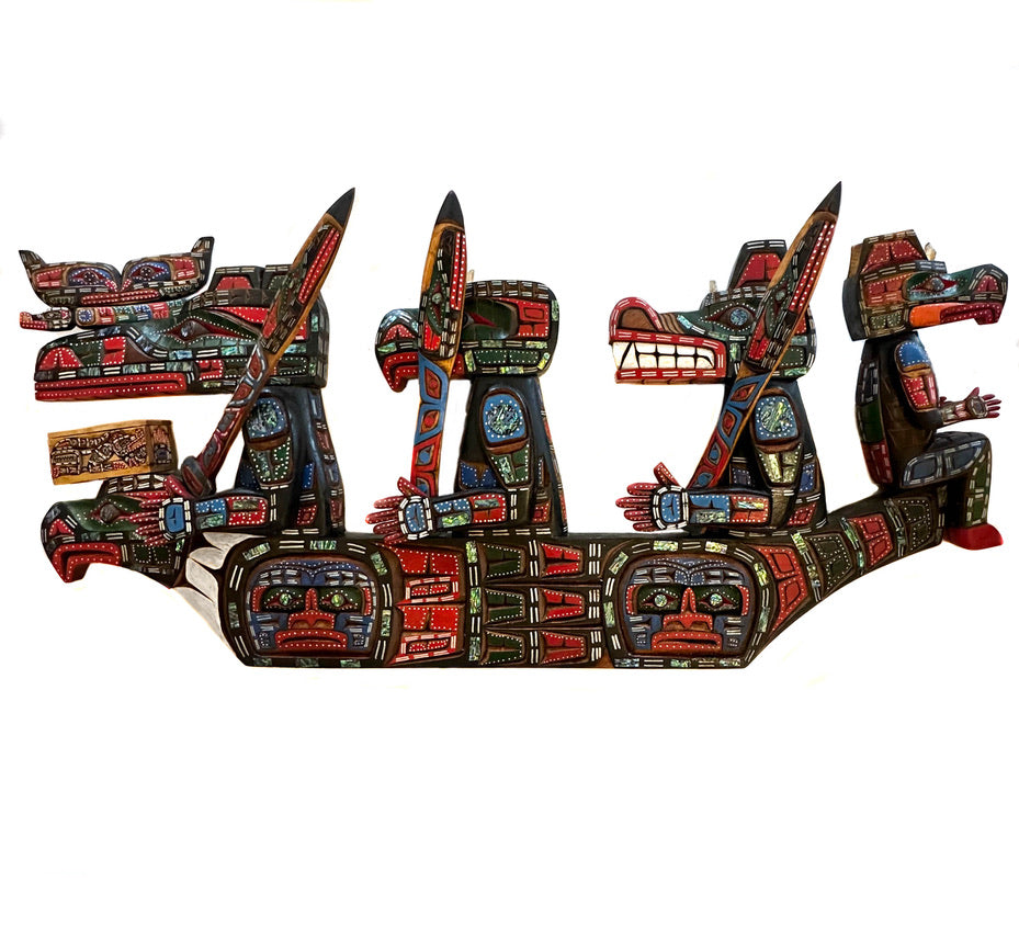 Canoe Panel by Jimmy Joseph Kwak'waka'wakw