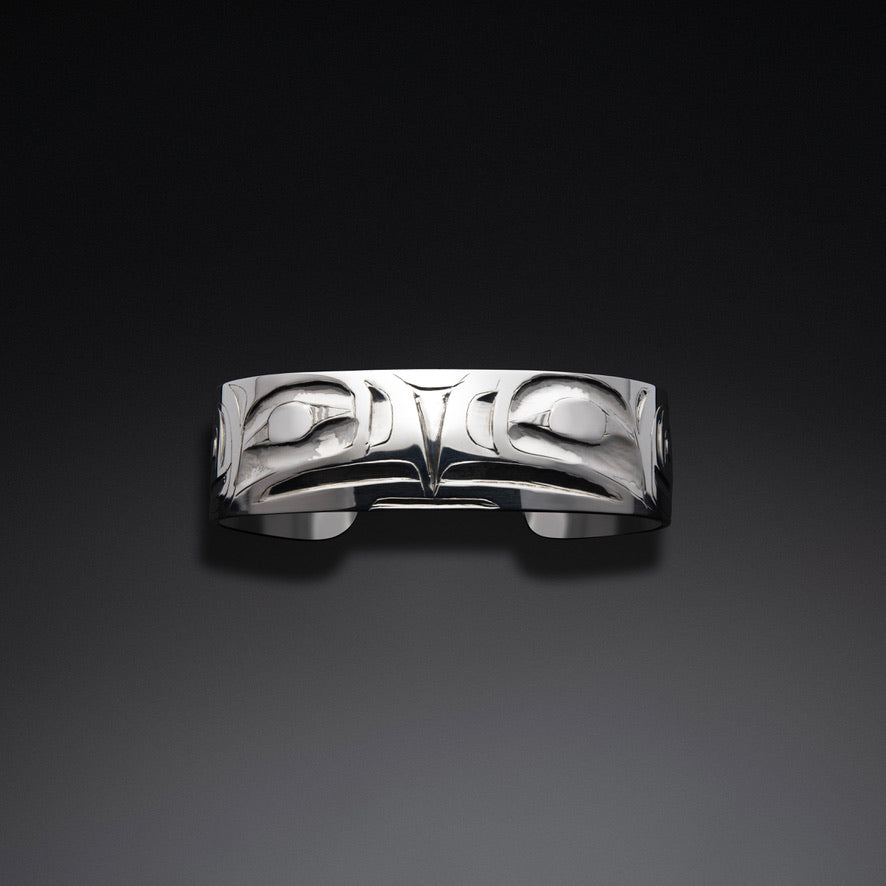 3/4" Haida Two Eagles Bracelet by Alvin Adkins